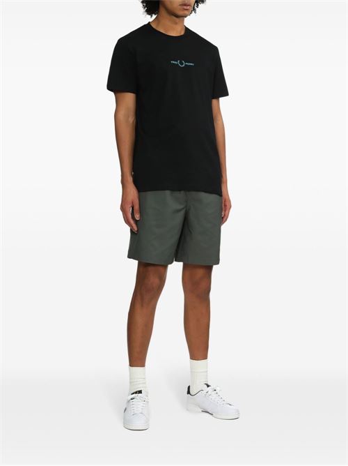 T-shirt uomo Fred Perry manica corta nera FRED PERRY | M4580102